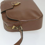 CELINE Shoulder Bag Leather Brown  ar10843B
