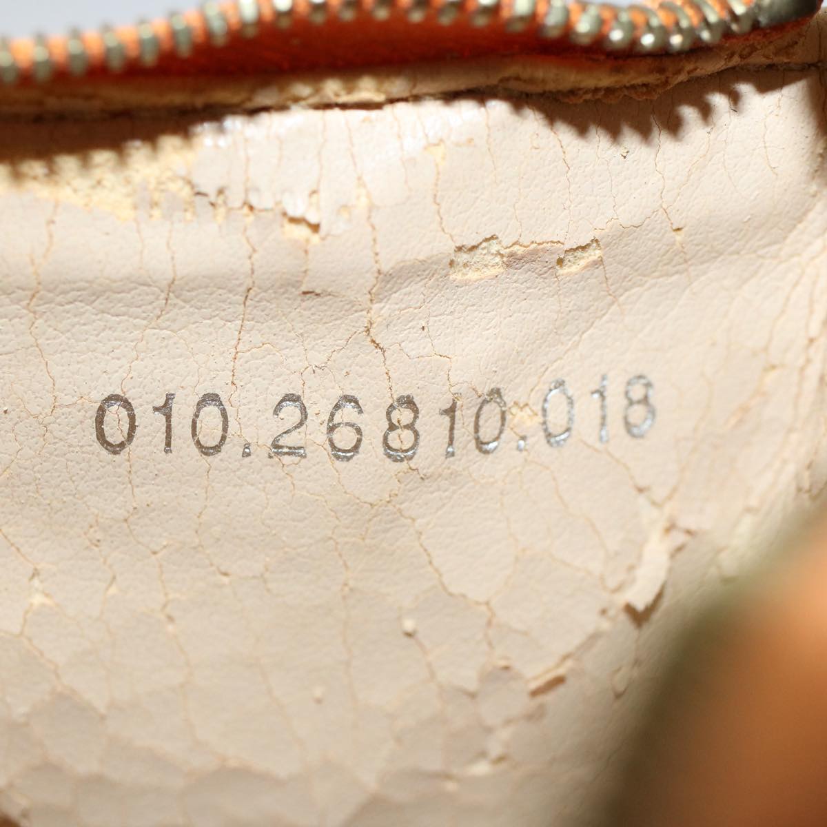FENDI Zucchino Canvas Shoulder Bag Orange 010 26810 018ar10855B