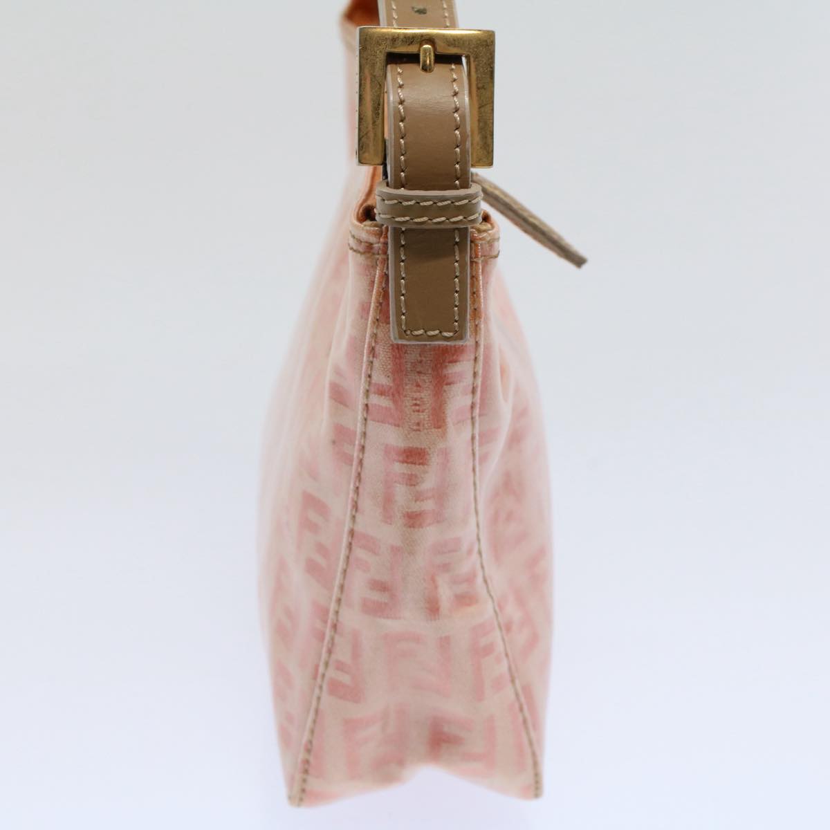 FENDI Zucchino Canvas Shoulder Bag Orange 010 26810 018ar10855B