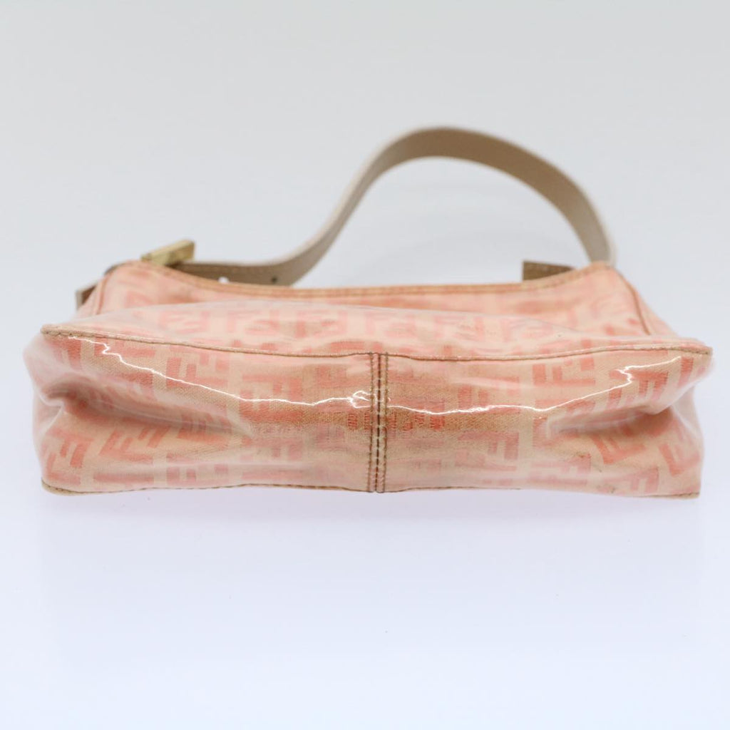 FENDI Zucchino Canvas Shoulder Bag Orange 010 26810 018ar10855B