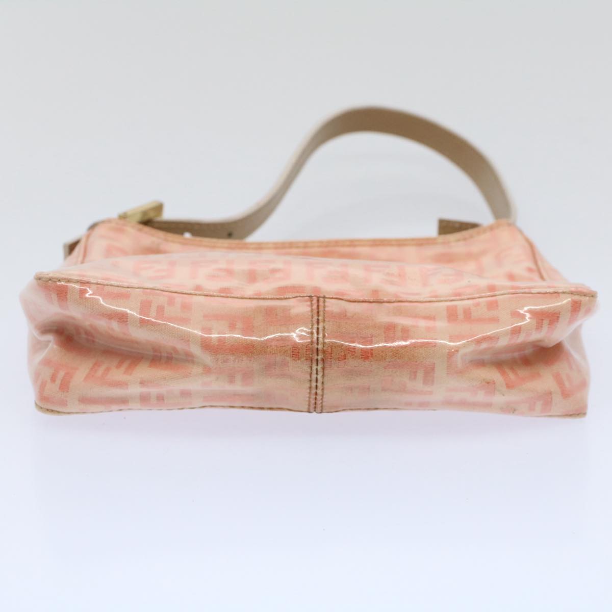 FENDI Zucchino Canvas Shoulder Bag Orange 010 26810 018ar10855B