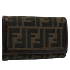 FENDI Zucca Canvas Wallet Black Brown 2266 31052 088ar10887