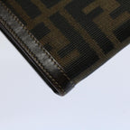 FENDI Zucca Canvas Wallet Black Brown 2266 31052 088ar10887