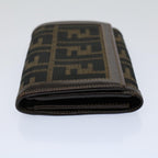 FENDI Zucca Canvas Wallet Black Brown 2266 31052 088ar10887