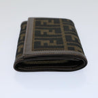 FENDI Zucca Canvas Wallet Black Brown 2266 31052 088ar10887