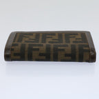 FENDI Zucca Canvas Wallet Black Brown 2266 31052 088ar10887