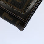 FENDI Zucca Canvas Wallet Black Brown 2266 31052 088ar10887