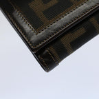 FENDI Zucca Canvas Wallet Black Brown 2266 31052 088ar10887