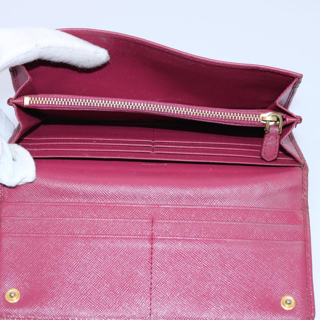 PRADA Wallet Leather 7Set Red Pink beige  ar10915