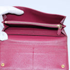 PRADA Wallet Leather 7Set Red Pink beige  ar10915