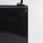 CELINE Hand Bag Patent leather 2way Black  ar10948B