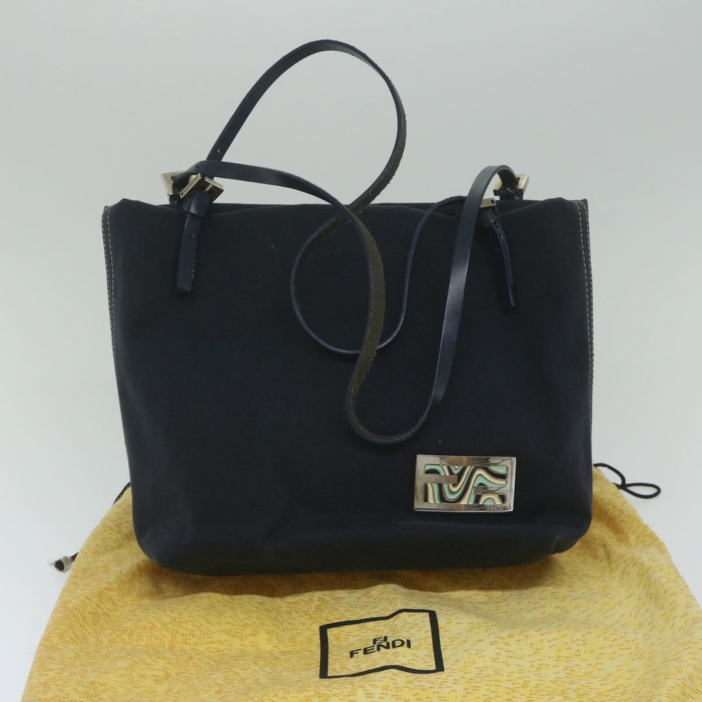 FENDI Tote Bag Canvas Navyar10959B