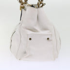 Chloe Shoulder Bag Leather White ar11050