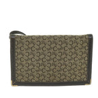 CELINE C Macadam Canvas Shoulder Bag Beige  ar11080