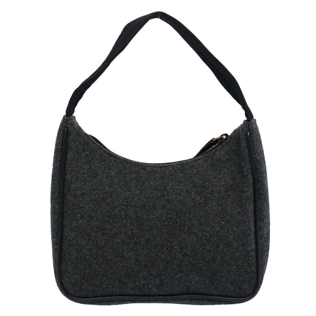 PRADA Sports Mini Hand Bag Wool Gray  ar11085