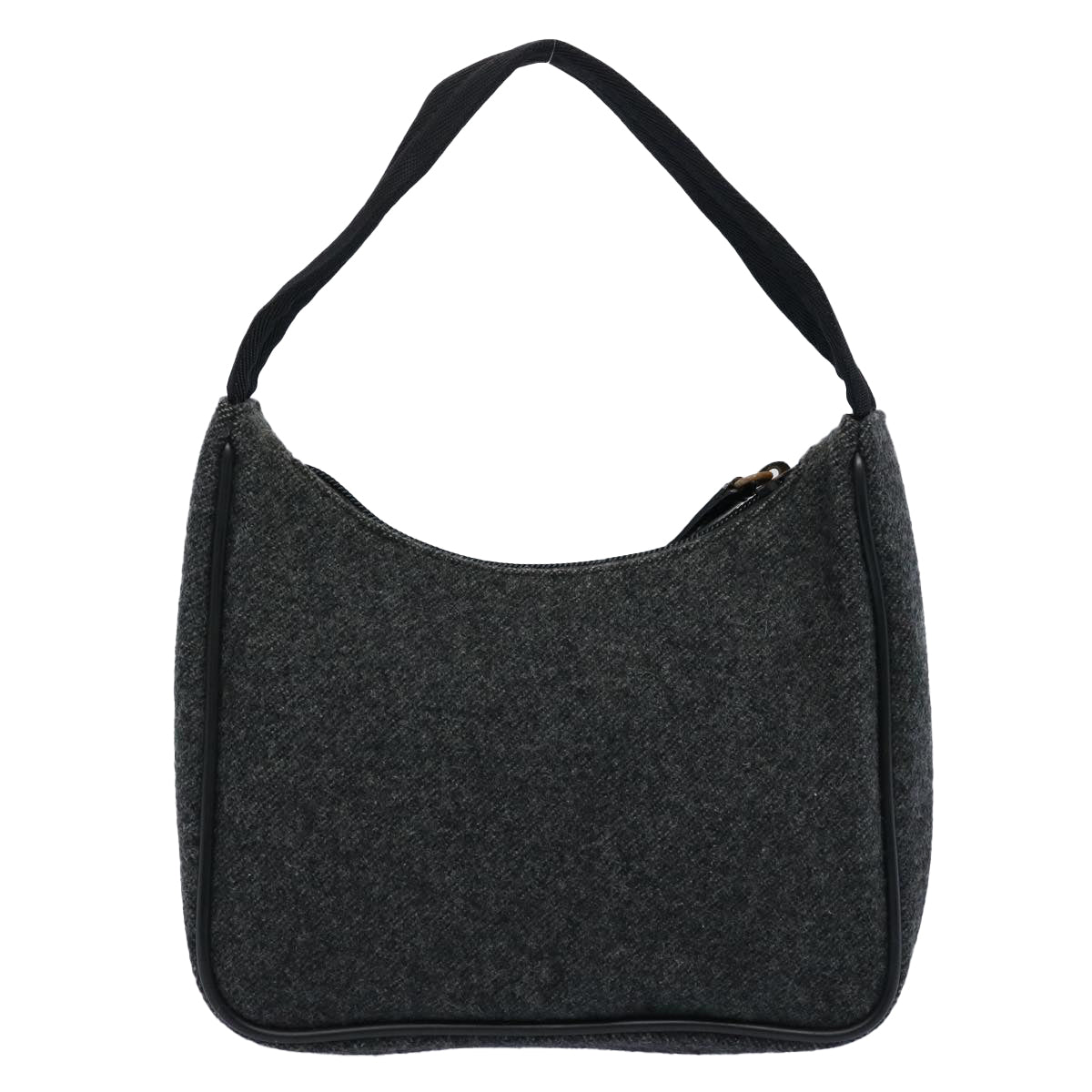 PRADA Sports Mini Hand Bag Wool Gray  ar11085