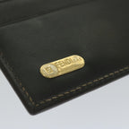 FENDI Zucca Canvas Wallet Black Brownar11107