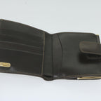 FENDI Zucca Canvas Wallet Black Brownar11107