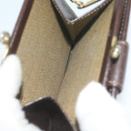 FENDI Zucca Canvas Wallet Black Brownar11107