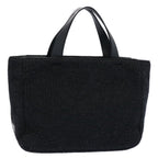 PRADA Hand Bag Wool Black  ar11114