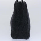 PRADA Hand Bag Wool Black  ar11114