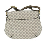 CELINE Macadam Canvas Shoulder Bag PVC Leather Whe  ar11116