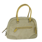 PRADA Hand Bag Suede Beige  ar11148B