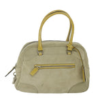 PRADA Hand Bag Suede Beige  ar11148B