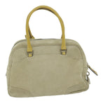 PRADA Hand Bag Suede Beige  ar11148B