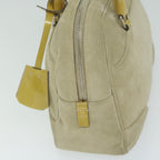 PRADA Hand Bag Suede Beige  ar11148B