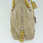 PRADA Hand Bag Suede Beige  ar11148B