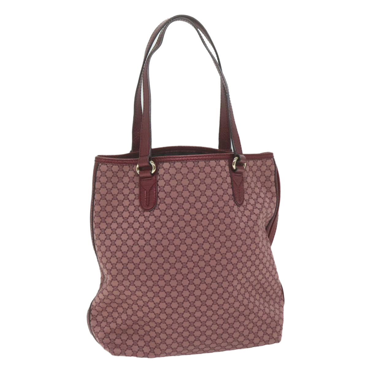 CELINE Macadam Canvas Tote Bag Pink  ar11149B