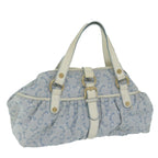 CELINE Paris Macadam Canvas Hand Bag Blue  ar11152B