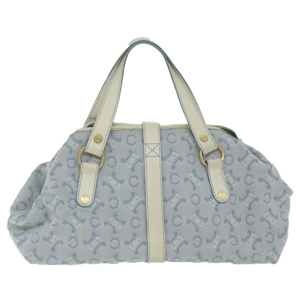 CELINE Paris Macadam Canvas Hand Bag Blue  ar11152B