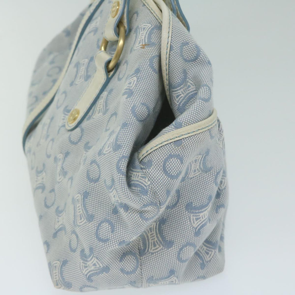 CELINE Paris Macadam Canvas Hand Bag Blue  ar11152B