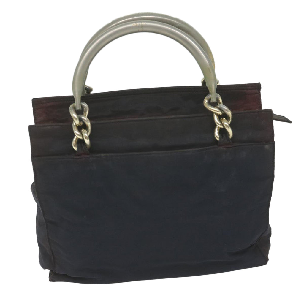 PRADA Hand Bag Nylon Navy  ar11168B