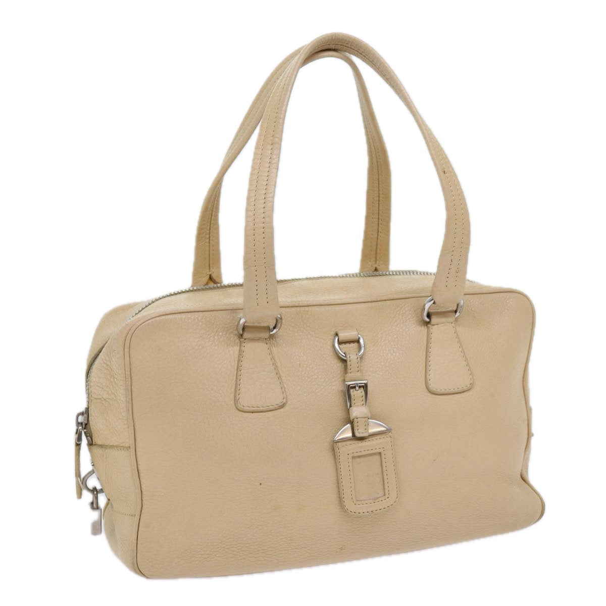 PRADA Shoulder Bag Leather Beige  ar11183B