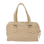PRADA Shoulder Bag Leather Beige  ar11183B