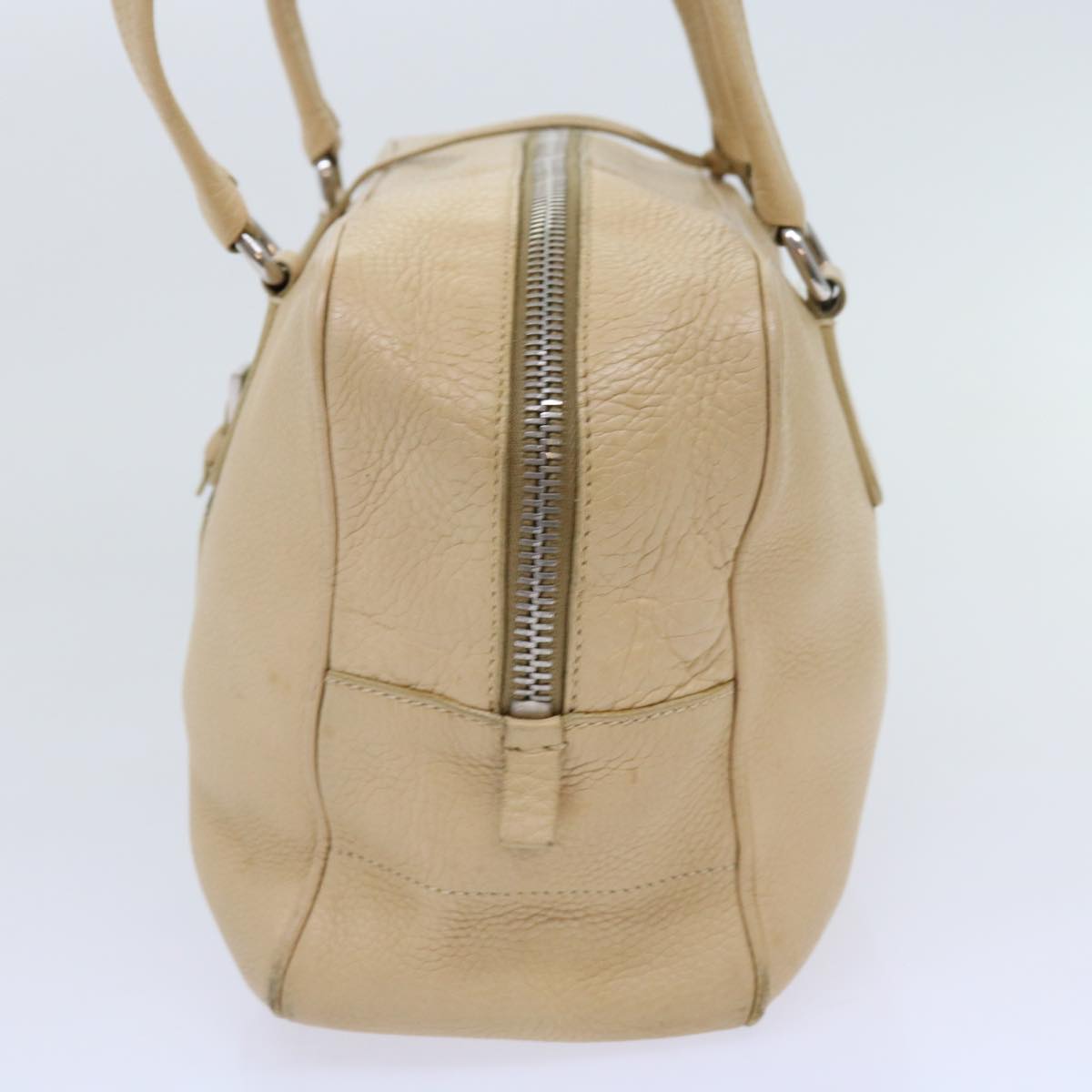 PRADA Shoulder Bag Leather Beige  ar11183B