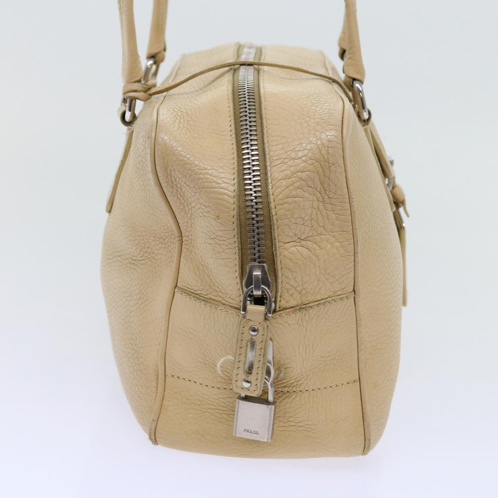PRADA Shoulder Bag Leather Beige  ar11183B