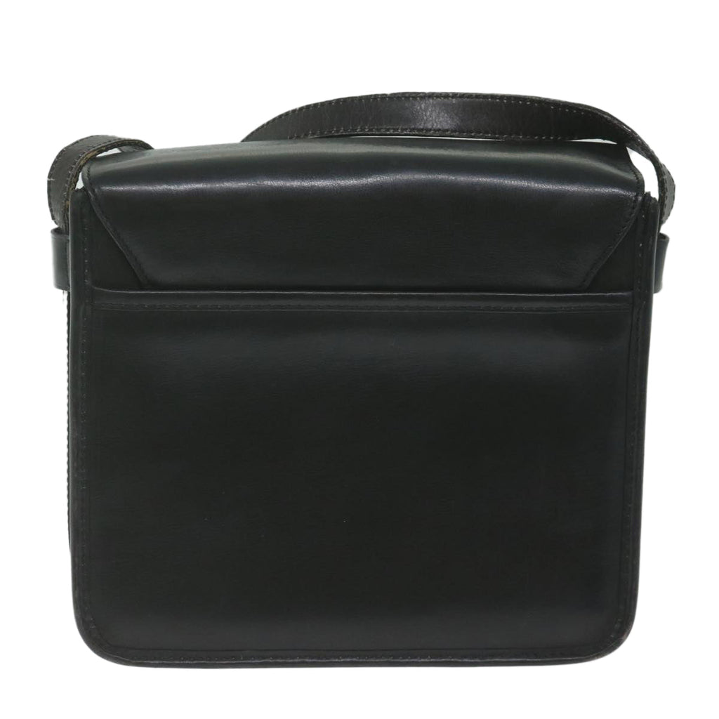 CELINE Shoulder Bag Leather Black  ar11207