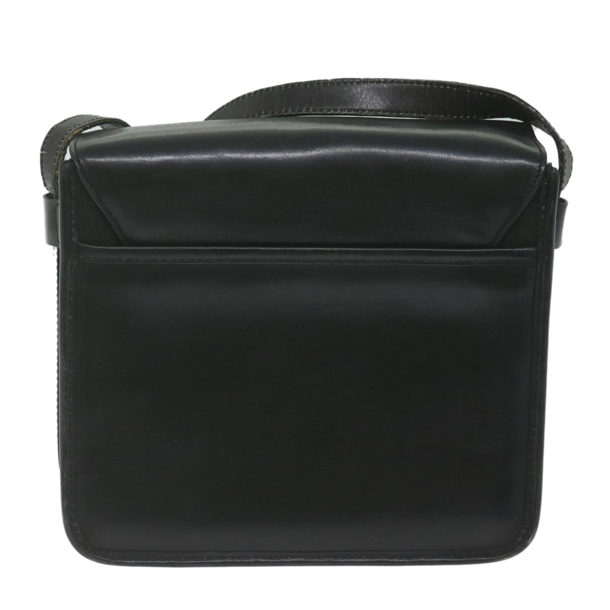 CELINE Shoulder Bag Leather Black  ar11207