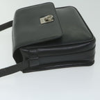 CELINE Shoulder Bag Leather Black  ar11207