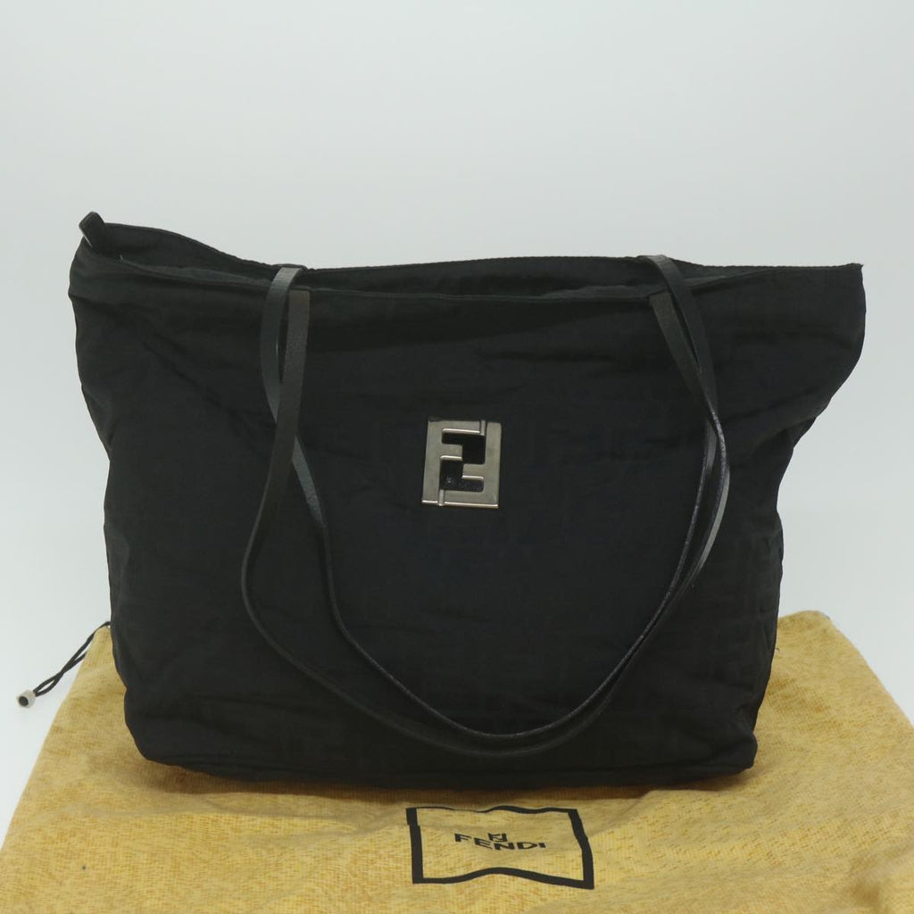 FENDI Zucca Canvas Tote Bag Blackar11225