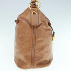 PRADA Shoulder Bag Leather Brown  ar11226