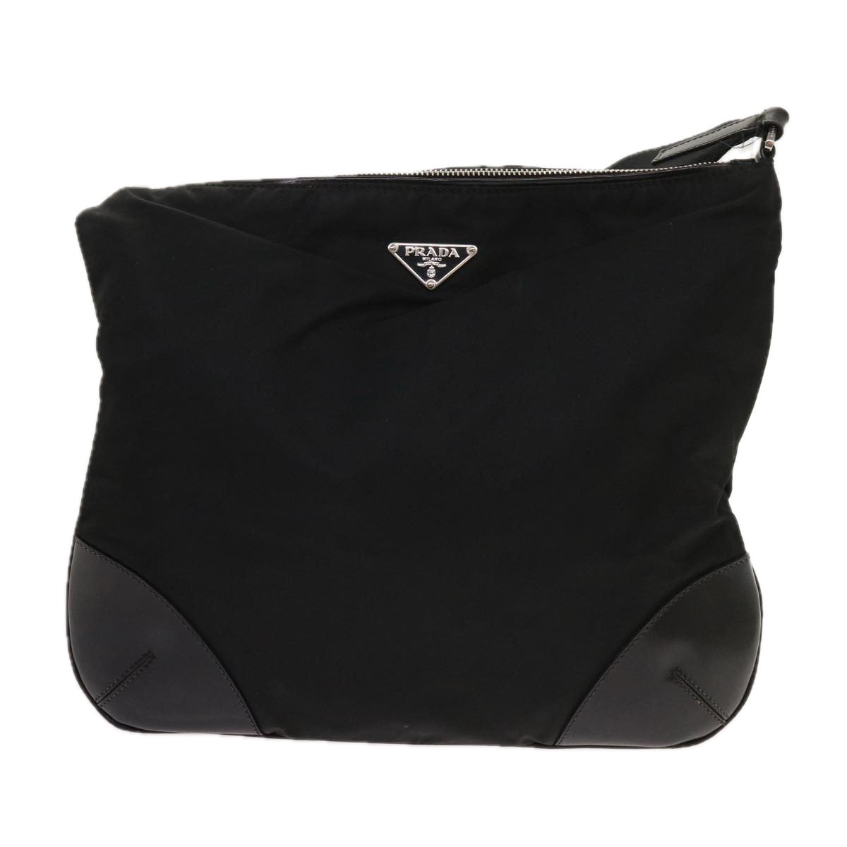PRADA Shoulder Hand Bag Leather nylon 2Set Brown Black  ar11233