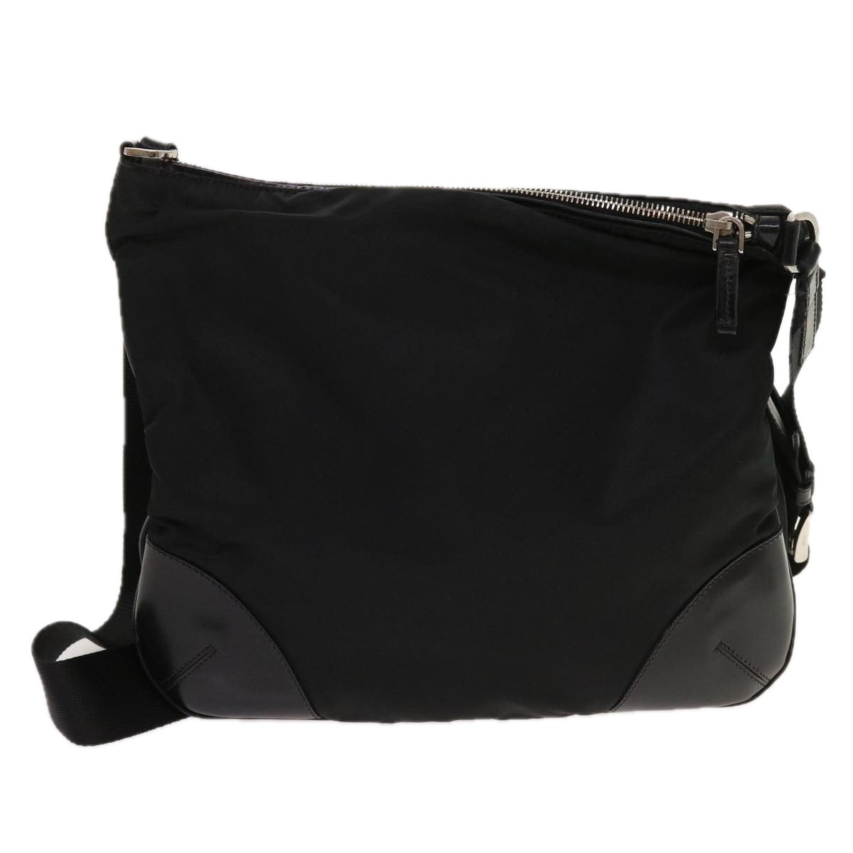 PRADA Shoulder Hand Bag Leather nylon 2Set Brown Black  ar11233