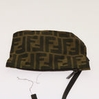 FENDI Zucca Pecan Canvas Hand Bag Nylon 3Set Brown Blackar11235