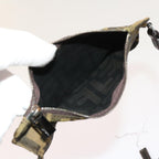 FENDI Zucca Pecan Canvas Hand Bag Nylon 3Set Brown Blackar11235