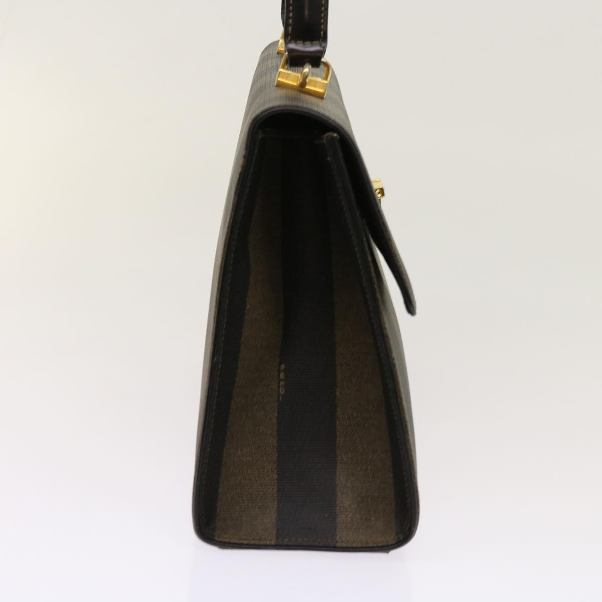 FENDI Zucca Pecan Canvas Hand Bag Nylon 3Set Brown Blackar11235